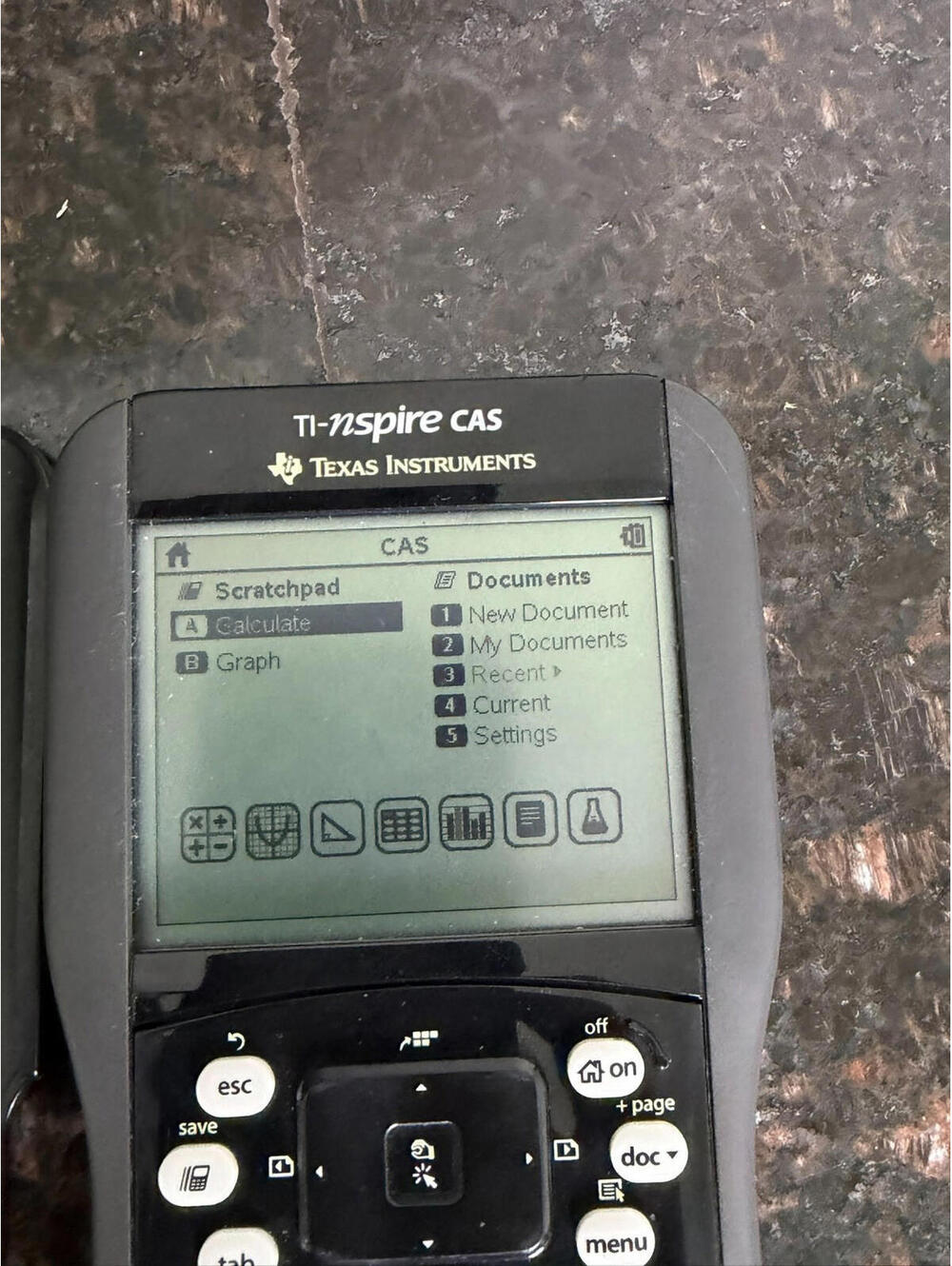 Texas Instruments TI-Nspire CAS Graphing Calculator with Touchpad and Cover - Picture 5 of 7